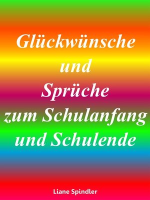 cover image of Glückwünsche und Sprüche zum Schulanfang und Schulende